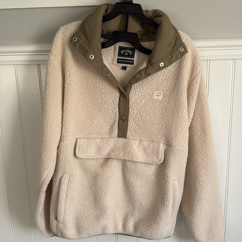Billabong Adventure division Sherpa mock fleece pullover L